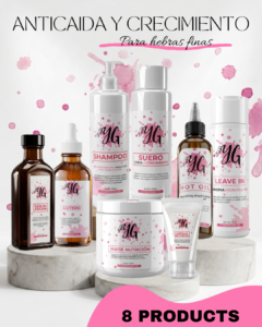 Kit Anticaída y Crecimiento (Enfocado en hebras finas) Para hebras finas